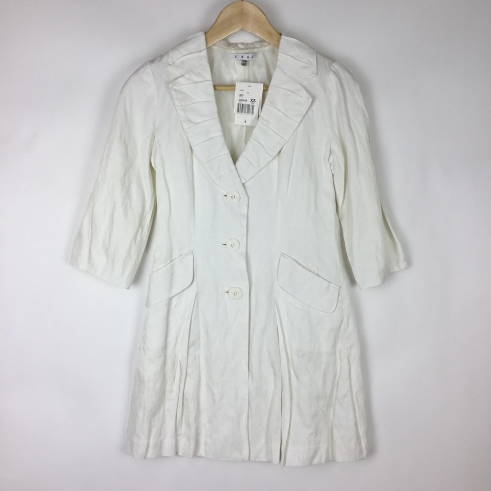 NEW CABI ARTIST COAT 3/4 SLEEVES NWT, XS